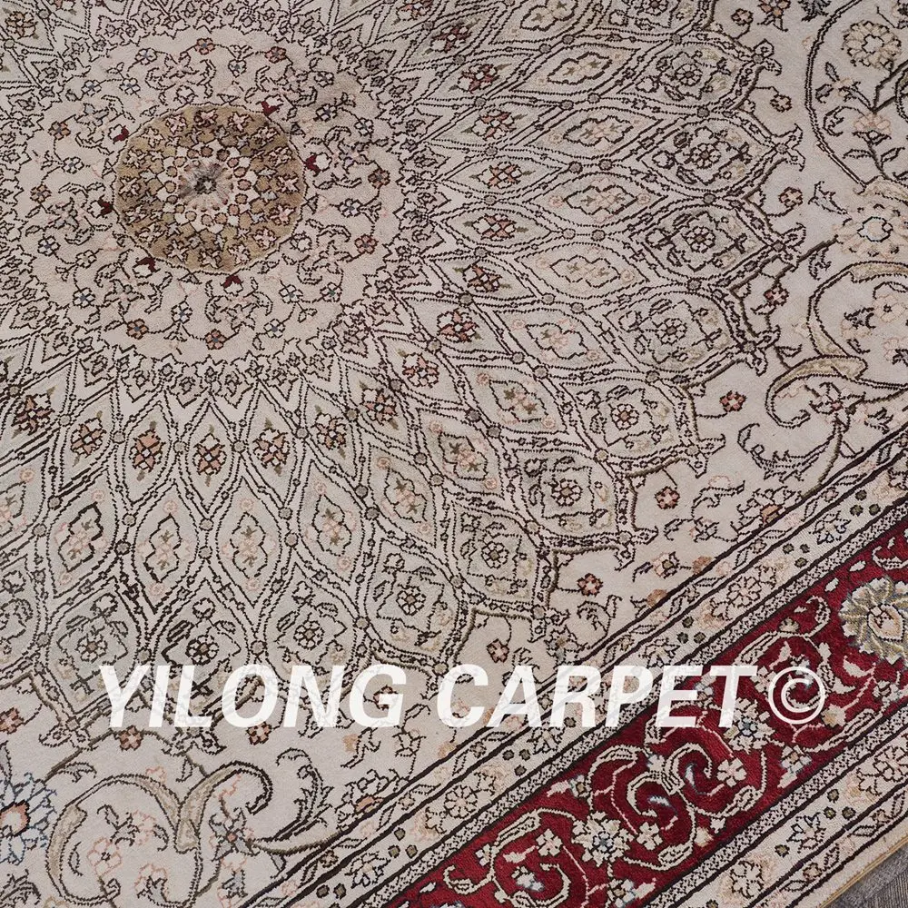 YILONG 5 'x 8' clsaaical персидский шелковый ковер с узором для гостиной изысканный
