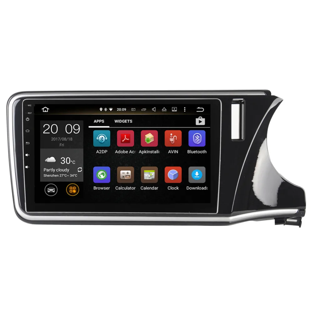 Автомобильный мультимедийный плеер экран 10 1 дюйма 4 Гб + 32 ГБ Android IPS GPS для Honda City