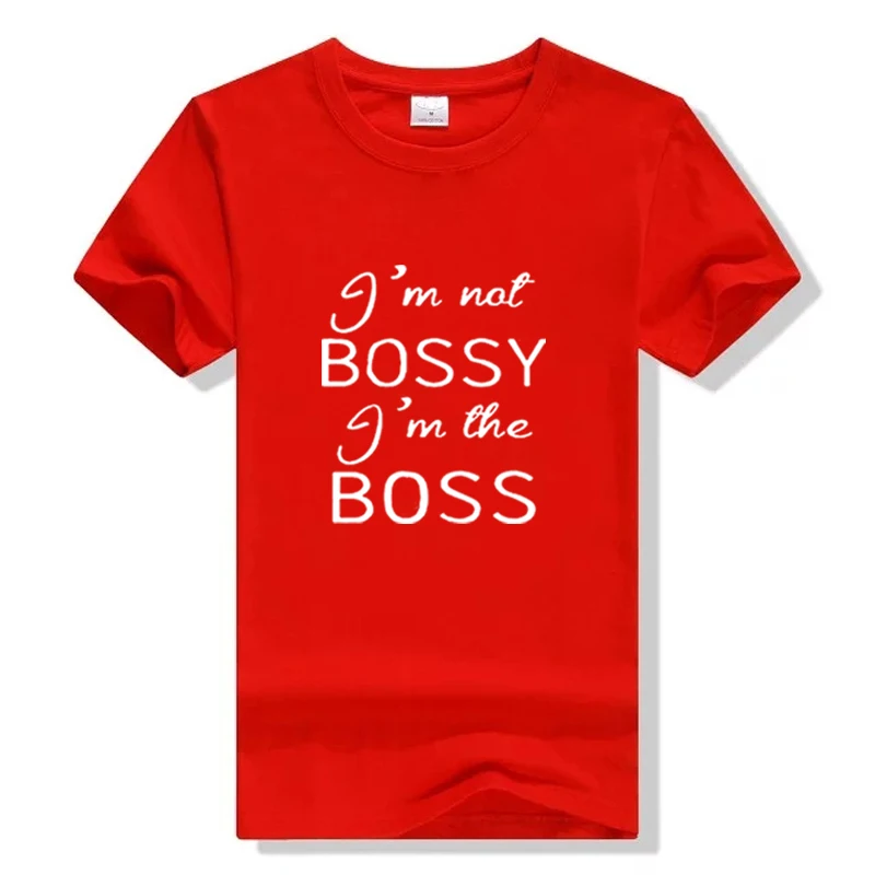 Женская футболка I'm Not Bossy The Boss графическая подарок Tumblr Забавные Рубашки для