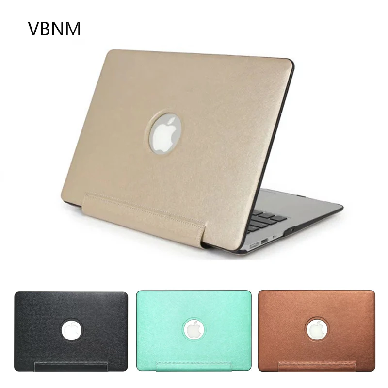 Vbnm двухсторонний Шелковый зерна шаблон жесткий чехол для Apple MacBook Air 11 13 Pro 15 Retina 12