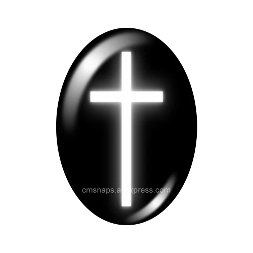 Новый Jesus Christian Cross Blessed 13x1 8 мм/18x2 5 мм/30x40 мм смешанный Овальный фото стеклянный