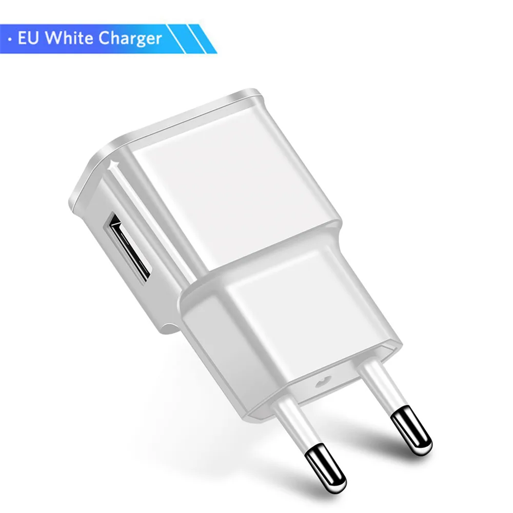 White EU Charger Универсальное USB зарядное устройство для телефона samsung A2 J2 J4 Core Xiaomi huawei Meizu htc EU Plug дорожный настенный адаптер быстрое зарядное устройство для мобильного телефона s - Тип штекера: White EU Charger