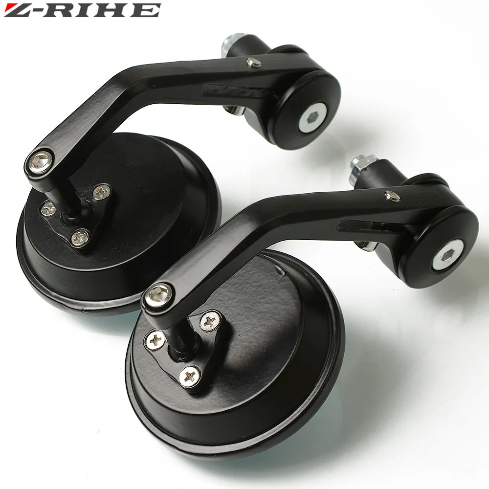 ZRIHE 7/8 &quotкруглые зеркала заднего вида для мотоцикла мотоциклетные ручки Задние