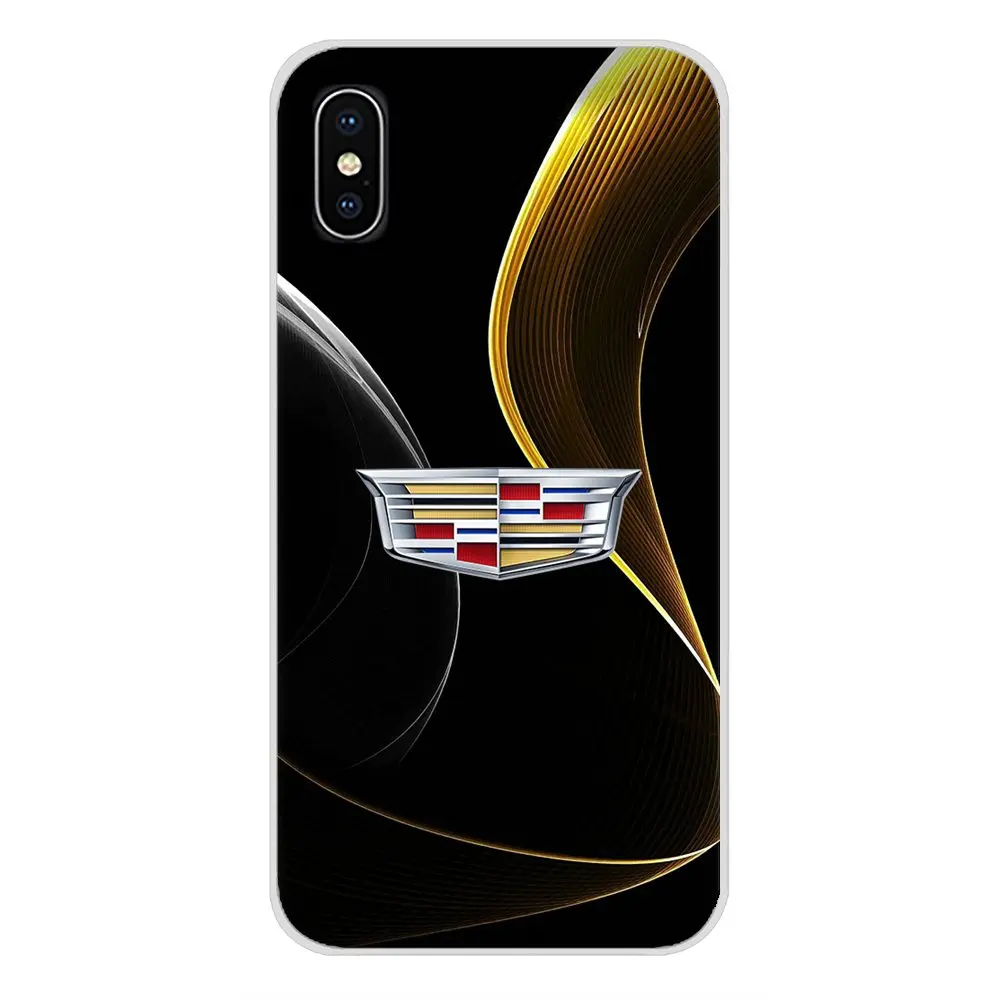 Cadillac логотип эмблема автомобиля шаблон для Apple iPhone X XR XS MAX 4 4S 5 5S 5C SE 6 6S 7 8 Plus ipod touch