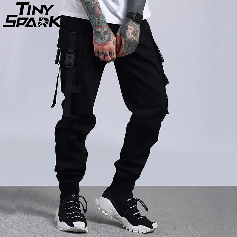 2018 хип хоп Брюки карго уличная Мужская армейский зеленый камуфляжные штаны