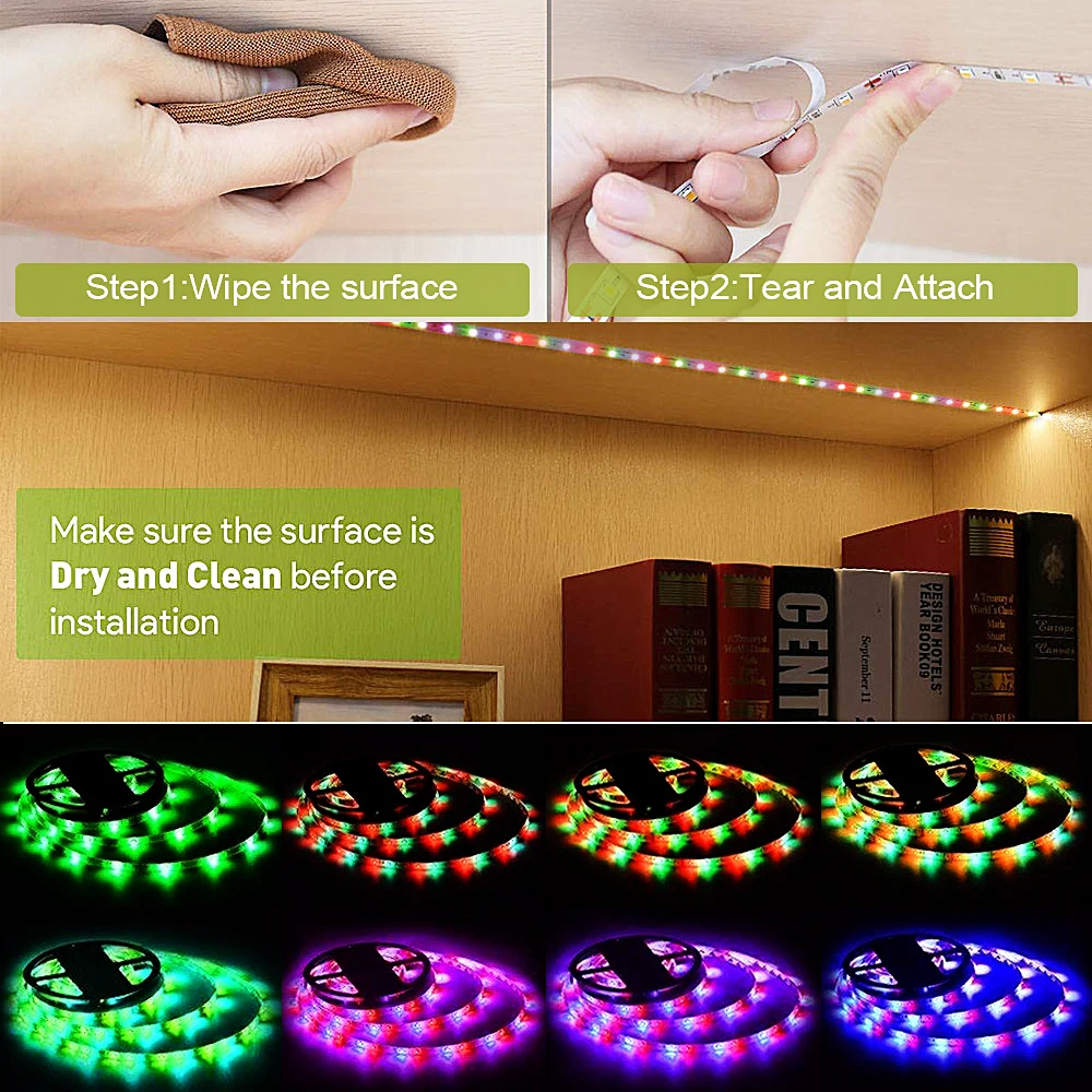 SMD 2835 RGB Светодиодные ленты Wi-Fi Водонепроницаемый 15 M 10 м светодиод ленты Тира светодиодный 12 V 220 V неоновый свет светодиодный полосы с контроллером DC12V адаптер