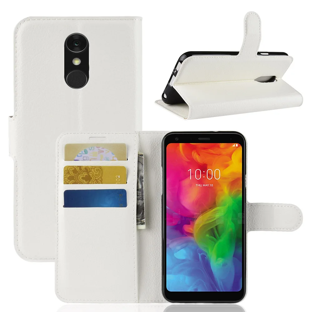 Q7 2018 чехол LG флип для телефона из искусственной кожи LMQ610EM LM-Q610EM LM Q610EM LGQ7 задняя