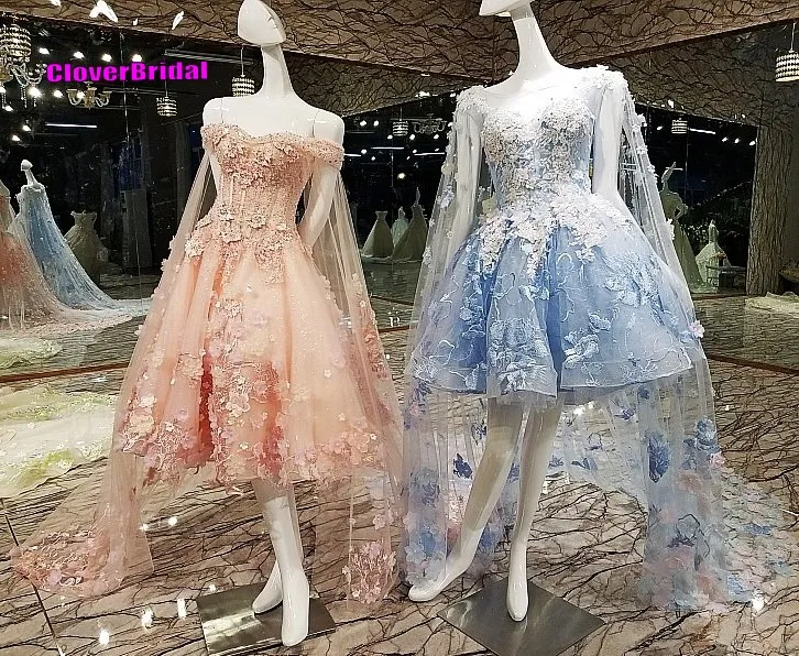 Романтичное кружевное платье для беременных CloverBridal розовое длиной до колена с