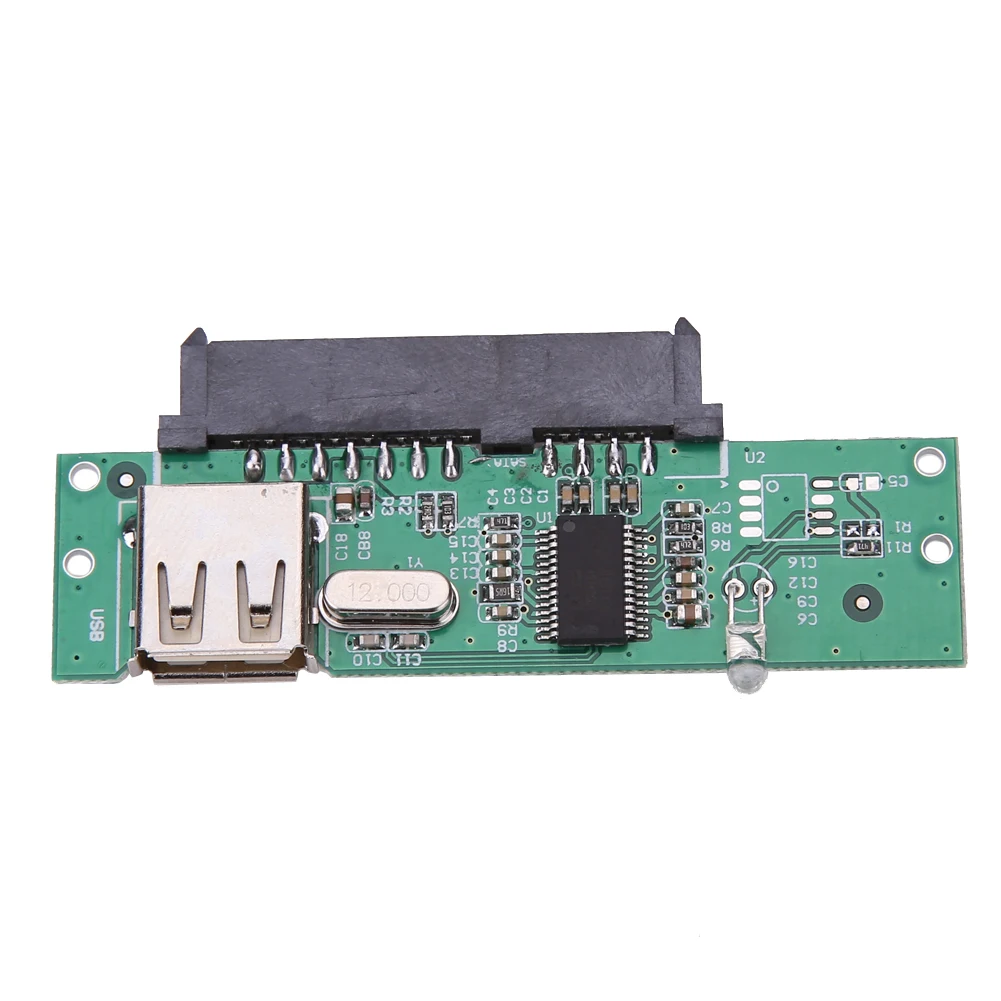 Переходник USB 2 0 на SATA 7 + 15pin для жесткого диска конвертер Female 5 &quotHDD SSD