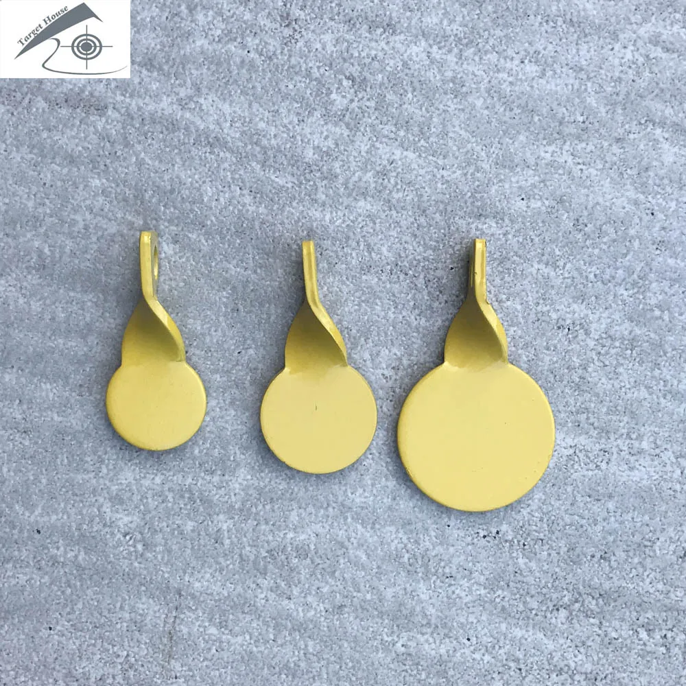 3 желтых целевых пластины разного размера с винтами.|plate|plate screw |