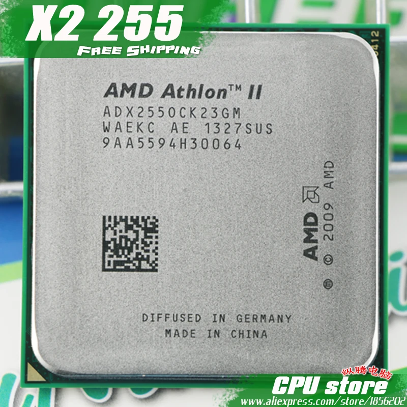 Процессор AMD Athlon II X2 255 cpu (3 1 ГГц/2 м/2000 ГГц) Socket am3 am2 + бесплатная доставка 938 pin есть