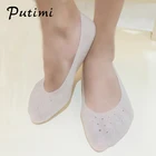 Силиконовые увлажняющие носочки Putimi, 1 пара, против трещин, пятки, стельки для обуви, уход за ногами, мозоли, спа-носки, инструменты для педикюра