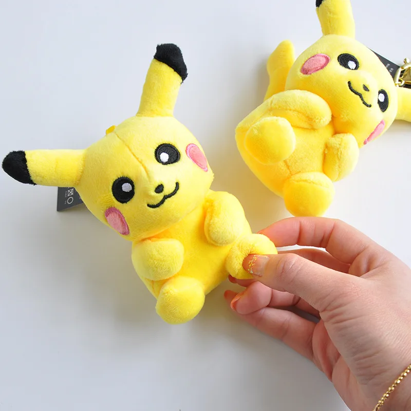Плюшевый брелок Pikachu второго поколения с застежкой для игрушек 1 шт. 10 см сумка