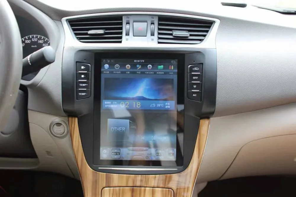 10,4 ''вертикальный экран Tesla стиль Android 8,1 автомобильный DVD gps навигация для nissan SYLPHY 2012 2013 для авто AC PX6