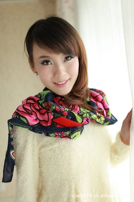 2018 классический детский хлопковый шарф для женщин и девочек унисекс теплый