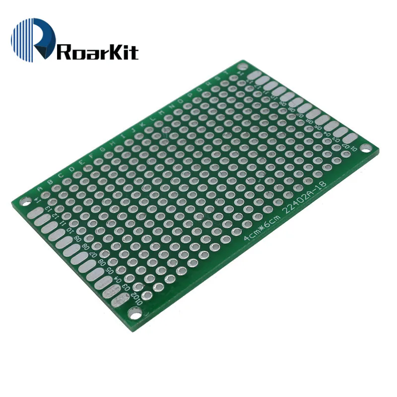 20 шт 5x7 4x6 3x7 2x8 см двухсторонний медный Прототип pcb универсальная плата стекловолокна доска для Arduino