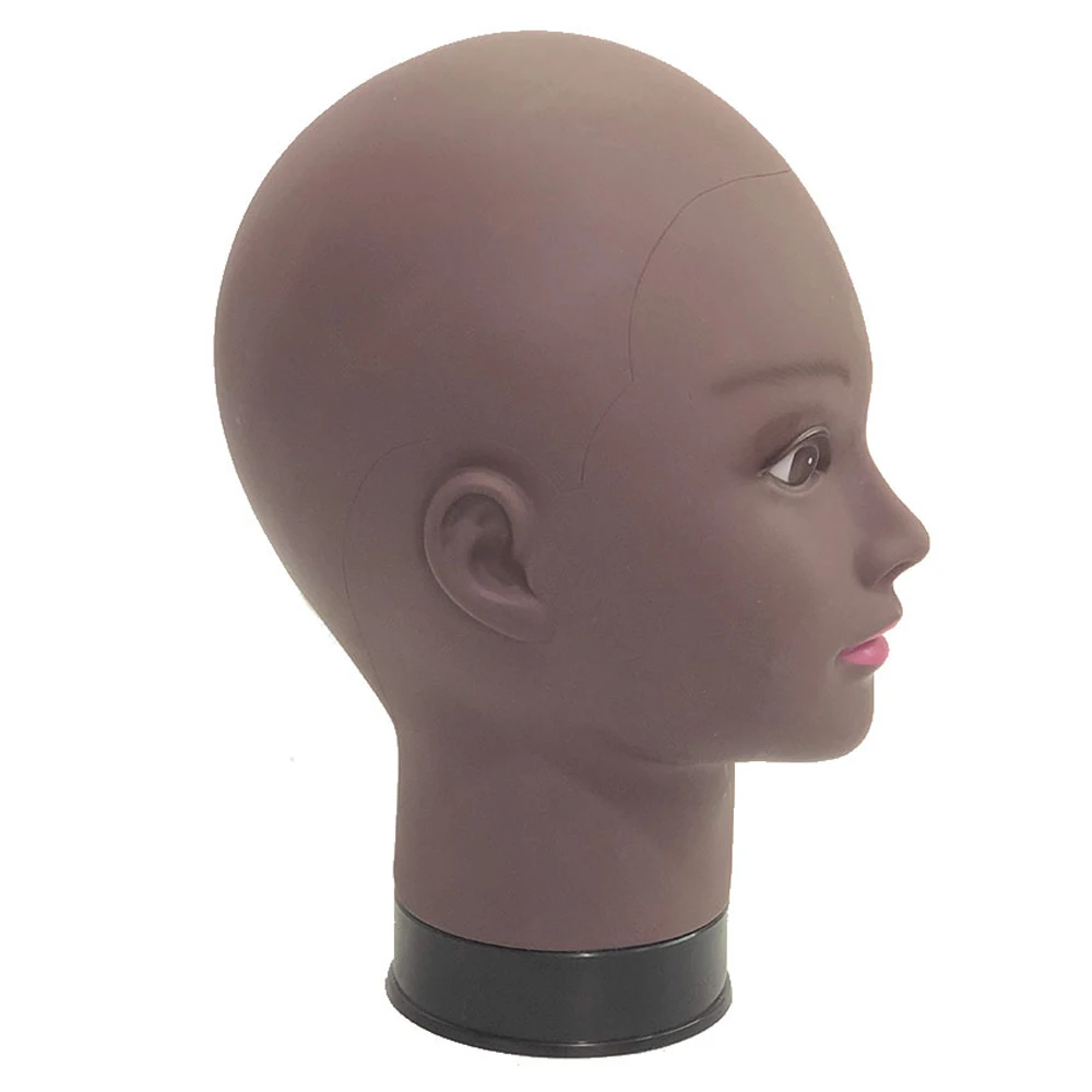 

Real Black Female Mannequin Head Model Wig Hat Jewelry Display Cosmetology Manikin Hairdressing Doll Women Hairdresser