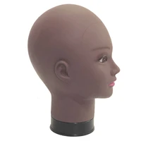 real black female mannequin head model wig hat jewelry display cosmetology manikin hairdressing doll women hairdresser