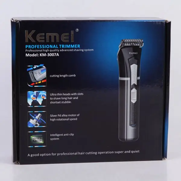 Kemei KM-3007A триммер для волос перезаряжаемый горячий провод удаления | Бытовая