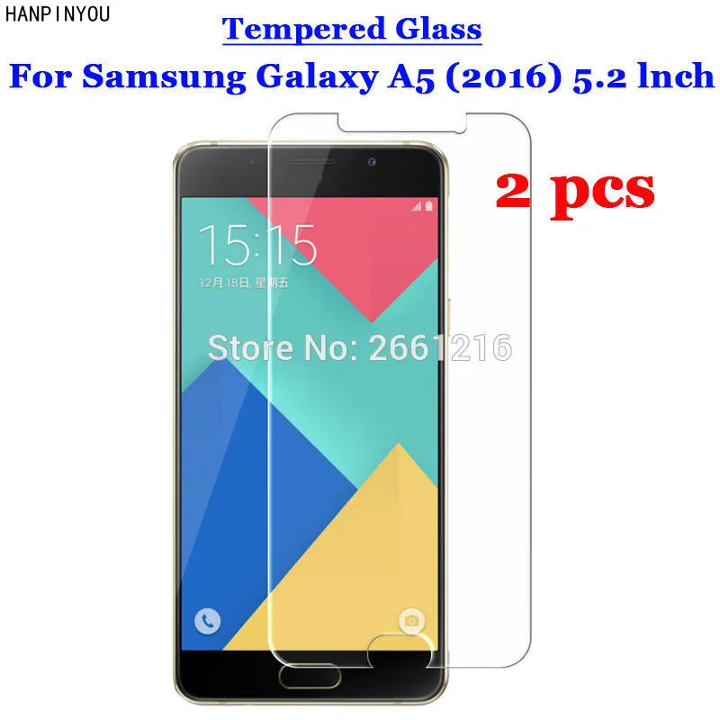 2 шт./лот для Samsung A5 2016 закаленное стекло 9H 2.5D Премиум Защитная пленка экрана Galaxy