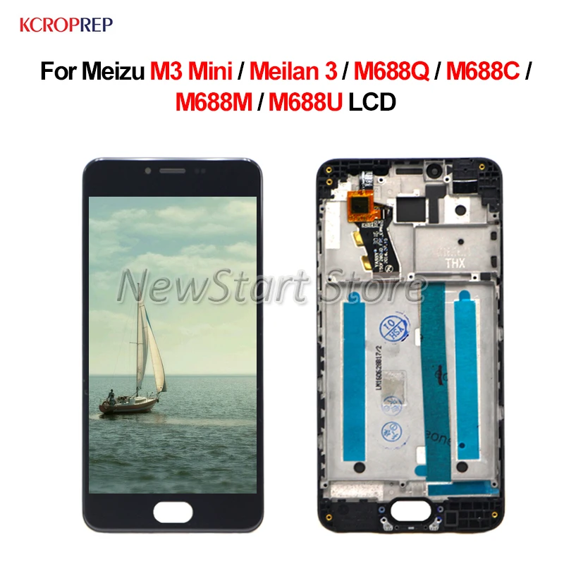 Для Meizu M3 Mini Meilan 3 LCD дисплей кодирующий преобразователь сенсорного экрана в сборе