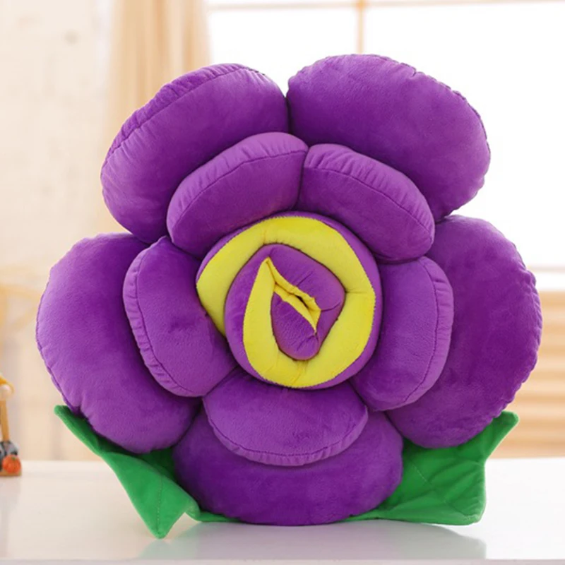 Милые мягкие подушки в форме больших цветов с внутренним плюшем на День святого