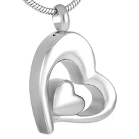 ijd9734 wholesale 1020 pcslot women man stainless steel heart to heart cremation jewelry pendant necklace