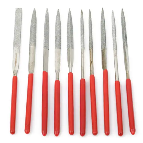 10 шт./компл. набор файлов с гальваническим покрытием Алмазная пилка Наждачная