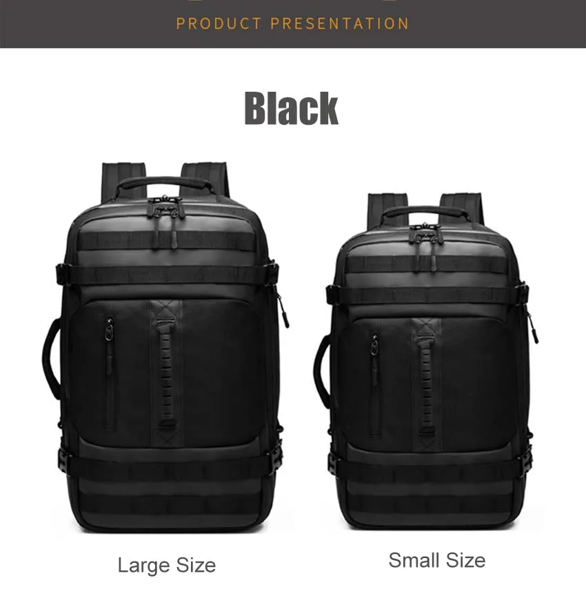 OZUKO Brand Man Backpack Fighter Men Back Bags Male Camouflage Bags Large Waterproof Black Backpack Laptop