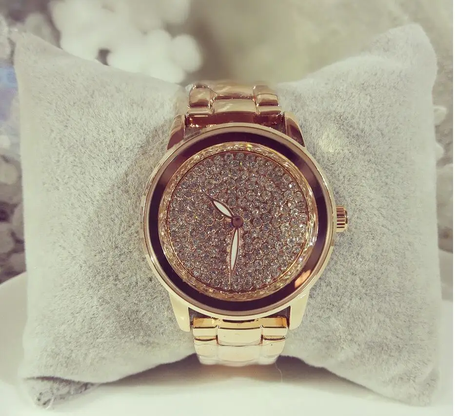 Элегантные женские часы со стразами моды стали винтажные dresswatch кварцевые
