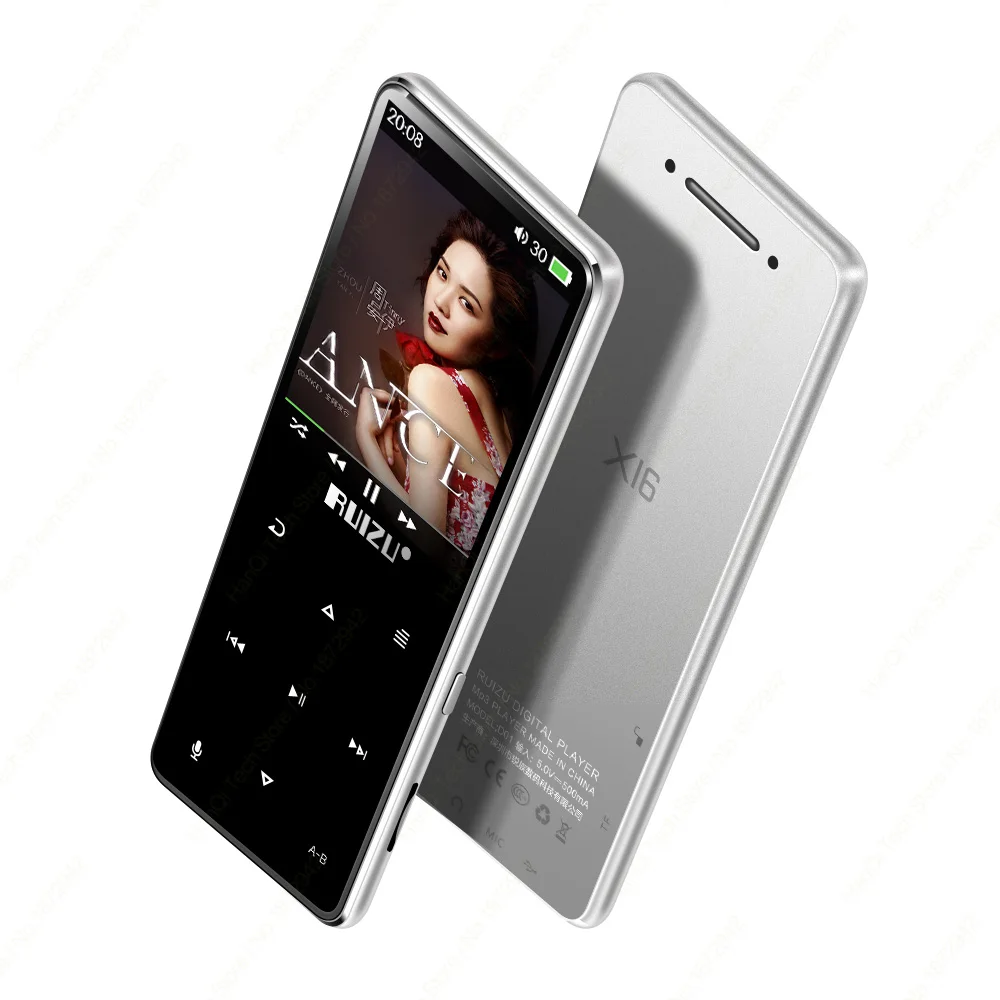 Bluetooth MP3-плеер RUIZU X16 8G Flac музыкальный плеер со встроенным динамиком поддержка fm-радио Запись видео электронная книга шагомер