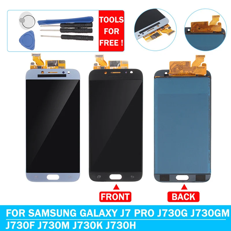 Сенсорный экран стекло для samsung J7 pro ЖК сенсорный экран дигитайзер в сборе для samsung Galaxy J7 Pro J730F J730M J730H