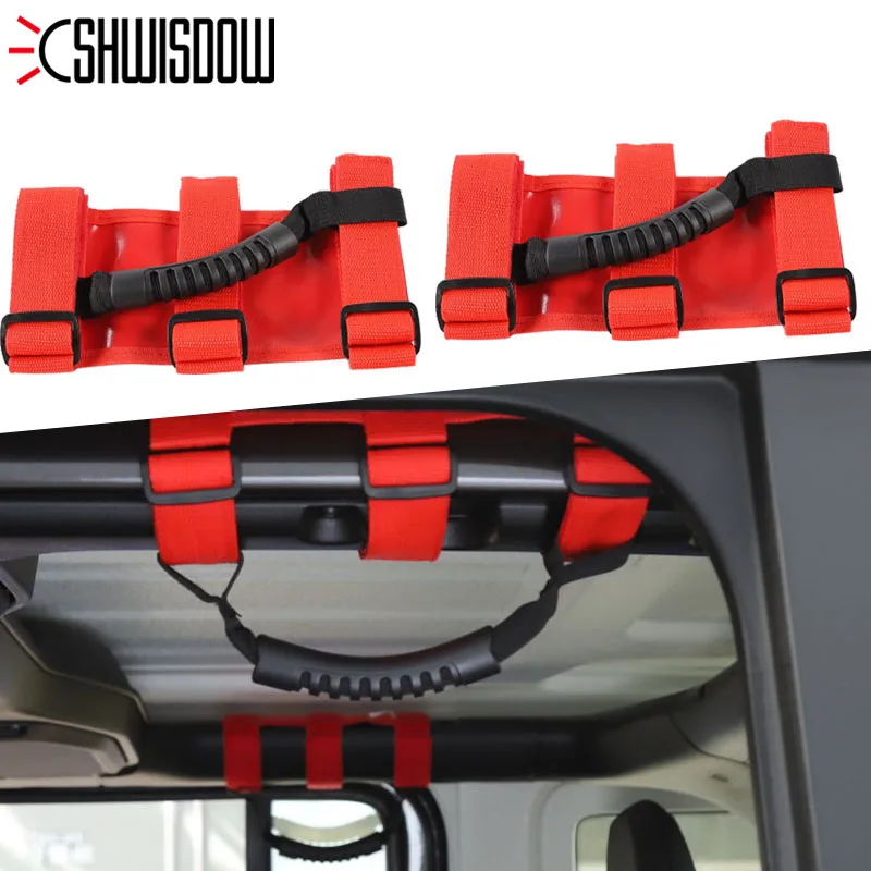 Автомобильный 2/4 шт рулонные ручки для Jeep Wrangler Accessorise YJ TJ JK 4x4WD ролл бар крепление