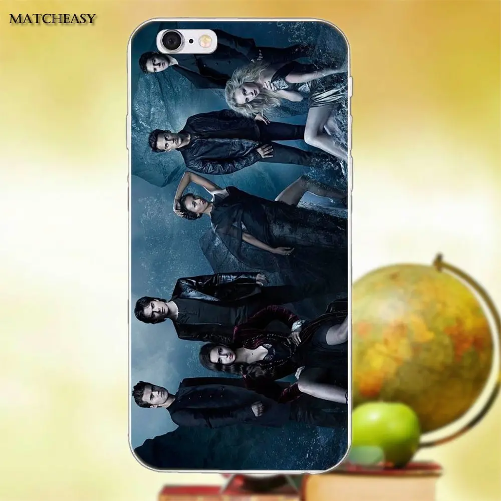 Мягкий чехол Geek The Vampire Diaries для Apple iPhone X XS Max XR 4 4S 5 5C SE 6 6S 7 8 Plus X|Чехлы-накладки| |