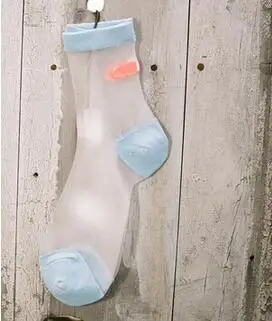 Бесплатная доставка 100 пар женские носки стеклянные шелковые эластичные ремешки