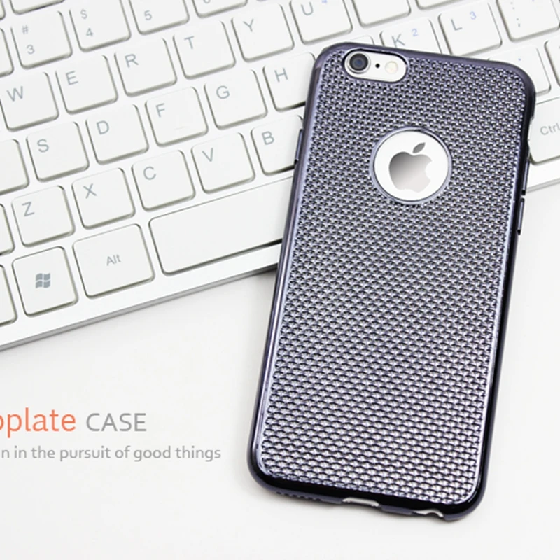 Для iPhone 6 Чехол для S чехол Bling роскошь теплостойкость мягкий силиконовый Rosegold