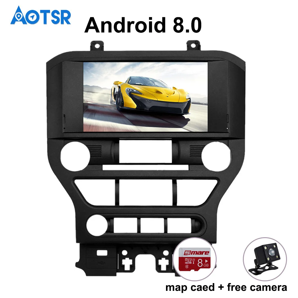 Android 8 1 Бесплатная камера без автомобиля dvd-плеер для Ford Mustang 2015 2016 2017 головное
