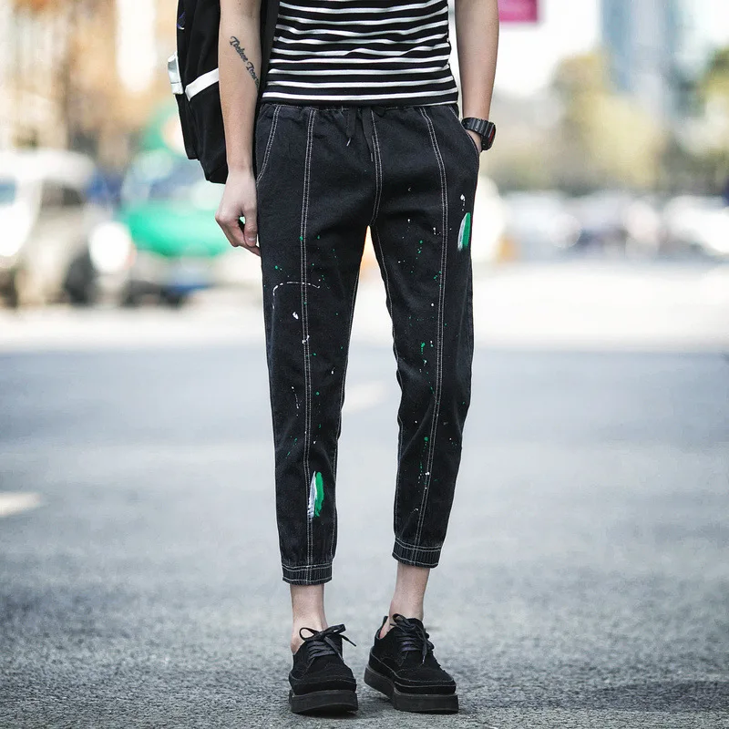 Высококачественные модные ковбойские штаны GD повседневные брюки ручной росписи