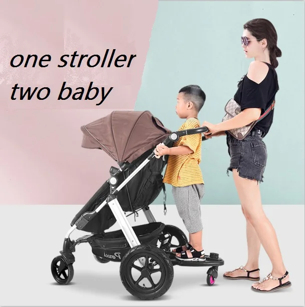 Stroller Accessories Tire Cover For One Wheel Two Baby Kids Sitting Standing Bear 25kg Pushchair Carriage  Buggy Board