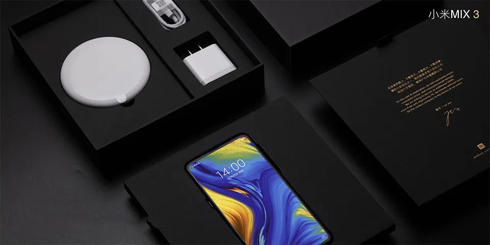 Глобальная версия Xiaomi mi x 3 6 GB 128 GB 6,3" Silder полноэкранный мобильный телефон Snapdragon 845 Восьмиядерный двойной 12 МП Беспроводное зарядное устройство