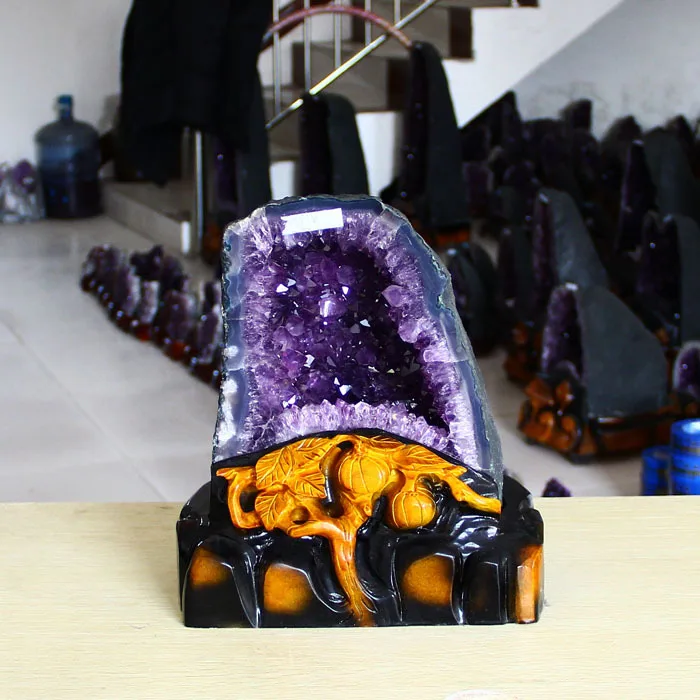 Уругвайский аметист Хрустальный собор геод Уругвай Кластер АА аграда|geode|geode