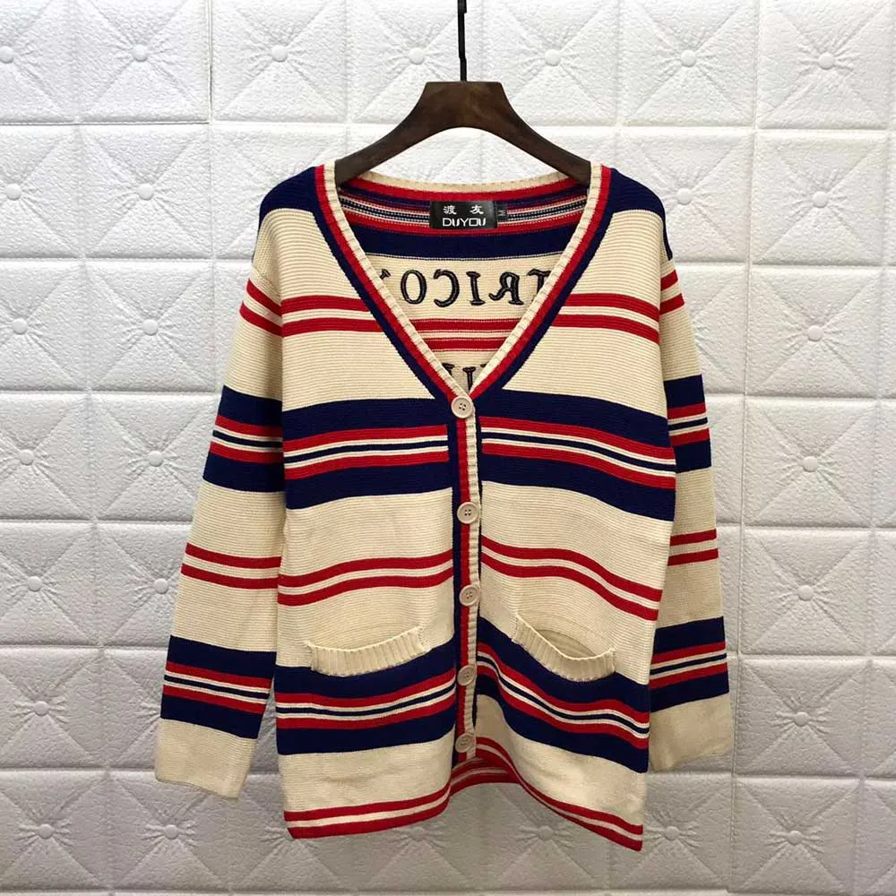 Мужской кардиган DUYOU мужской свитер из чесаного хлопка с Бейсбольным воротником