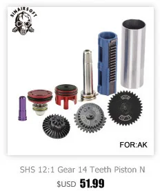 SHS Tune Up Kit ЧПУ из нержавеющей стали измельченный цельный сплошной цилиндр встроенный поршень головки цилиндра насадка для страйкбола пейнтбола