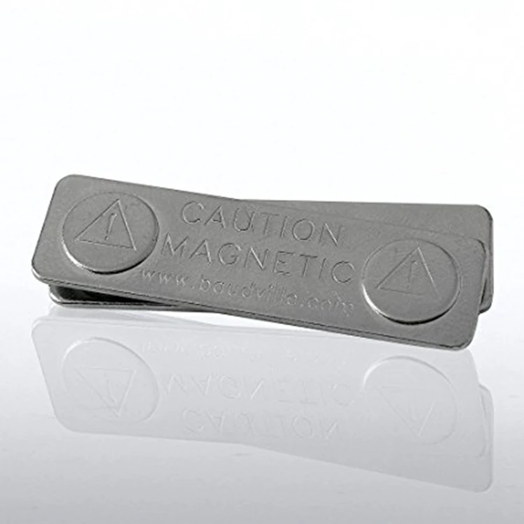 10 шт. 2 магнитных значка бирка ID держатель крепкий значок Серебряный держатель|name