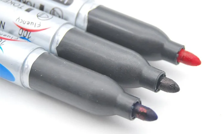

50pcs oil Marker Pens The bulk pen can add ink wholesale free shipping