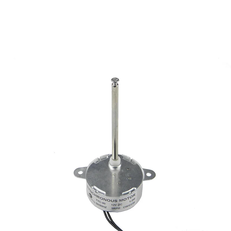 CHANCS TYC40 синхронный мотор-редуктор DC 12V 5RPM CW/CCW внутренний винт длина вала 7,4 см