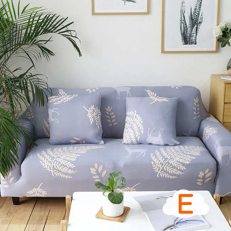 Slipcovers диван плотно обертывается все включено скольжению секционные эластичный Полный диван крышка/полотенце один/два/три/четыре места - Цвет: E