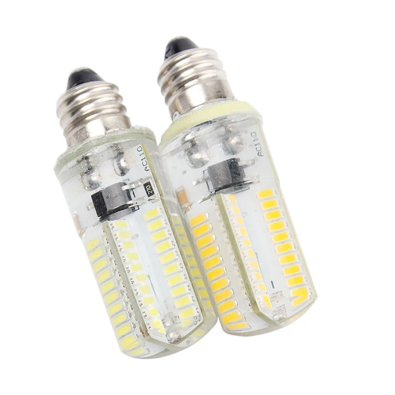 Диммируемая 3014Smd E11 светодиодная лампа 7 Вт 80 светодиодов AC110V 220 в теплый
