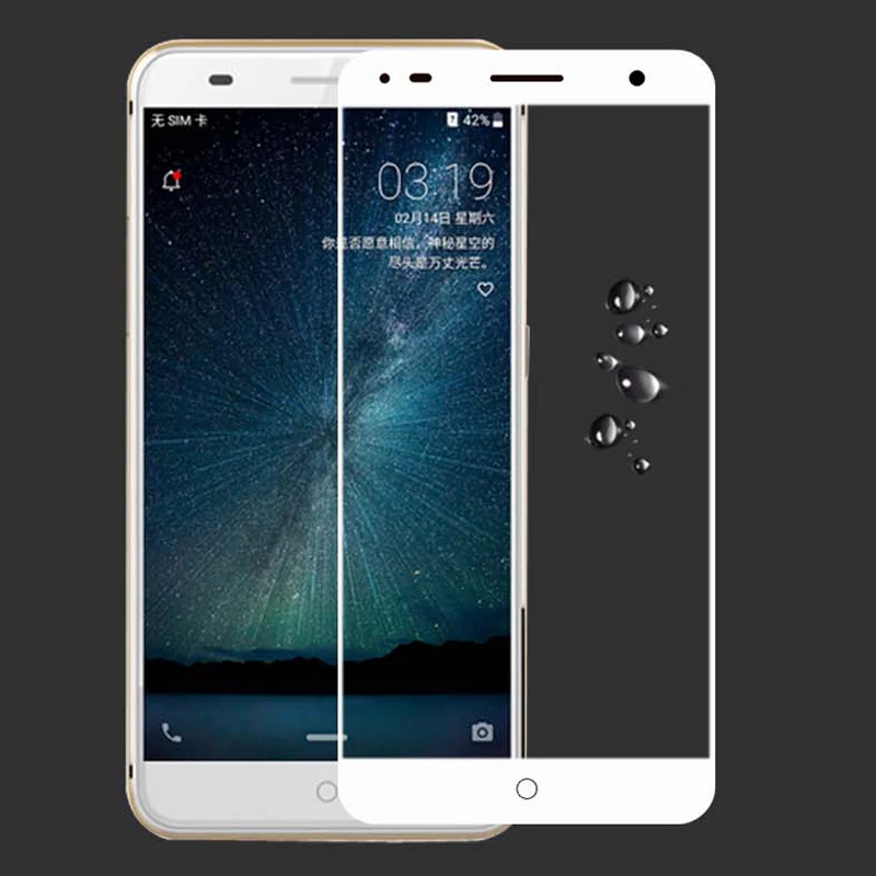 3D закаленное стекло для ZTE Blade V7 Plus полное покрытие 9H защитная пленка