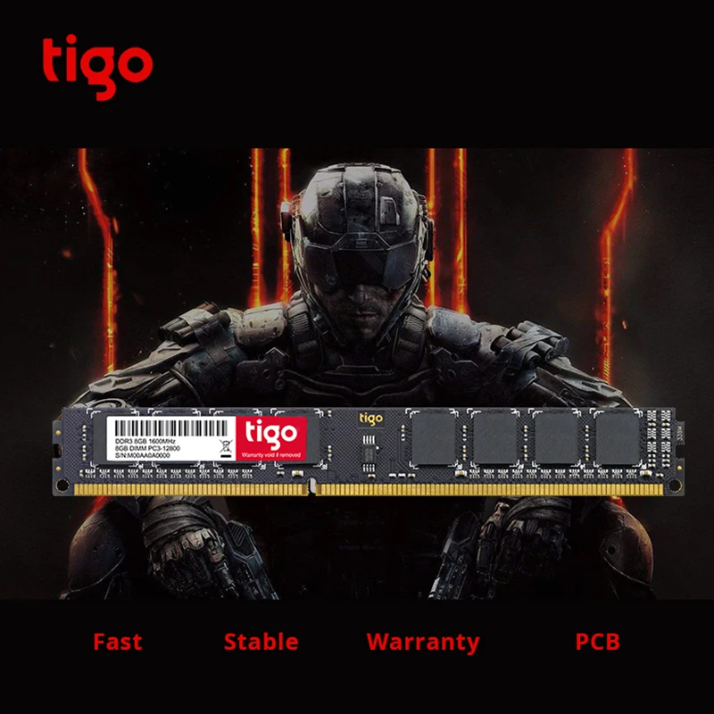 Tigo PC RAM DDR3 8GB 4GB 1600 MHz Высококачественная брендовая Новинка Memoria DDR 3 DIMM 240PIN память